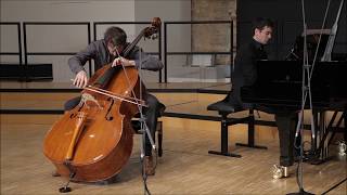 BRAHMS quotVier ernste Gesängequot op121 n3  Orazio Ferrari Doublebass  Marco Sanna Piano [upl. by Nonarb]