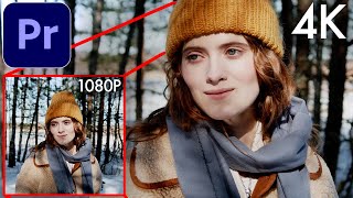 How to Downscale 4k Footage to 1080p in Adobe Premiere Pro Set vs Scale to Frame Size [upl. by Ahter]