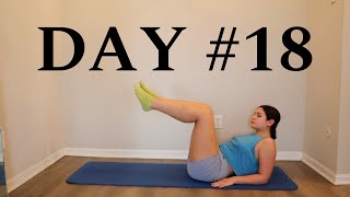 Day 18 Pilates Beginner 30 Day Workout Challenge At Home No Equipment [upl. by Melbourne216]