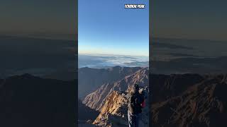 This is how it looks from up there the Toubkal summit atlas toubkal [upl. by Haidebej]