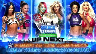 Charlotte amp Asuka Vs Sasha Banks amp Belair Vs Bayley amp Carmella  WWE Smackdown 25122020 Español [upl. by Ready80]