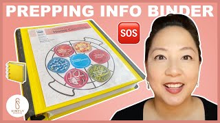 How to Organize a Binder for prepping info [upl. by Airretnahs]