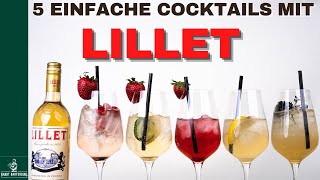 5 Cocktails mit LILLET🍓 Schnell  Einfach [upl. by Eseneg794]