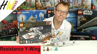 LEGO Star Wars 75249 Resistance YWing Starfighter [upl. by Ayhdiv]