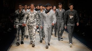 DolceampGabbana FallWinter 20162017 Mens Fashion Show [upl. by Arrol]