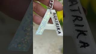 Customised Name keychain with sparkle [upl. by Witty]