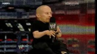 Verne Troyer WWE RAW Arranged Match Between The Miz Vs Mark Henry [upl. by Anneiv]