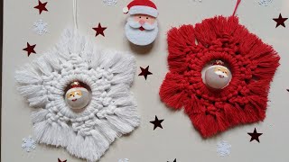 DIY  ETOILE DE NOEL EN MACRAME [upl. by Naman]