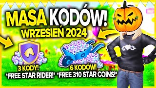 310 STAR COINS 😱 MASA DZIAŁAJĄCYCH KODÓW WE WRZEŚNIU DO SSO 🎂 STAR RIDER amp STAR COINS ZA DARMO 🥳 [upl. by Lladnyk965]