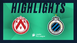 KV Kortrijk  Club Brugge hoogtepunten [upl. by Accebar902]