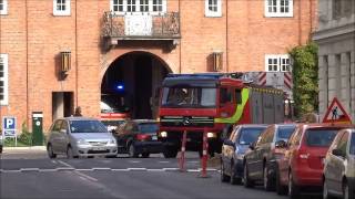 4 x fire vehicles frederiksberg brandvæsen [upl. by Llerrehs]