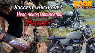 modified hero honda cd 100 I modified price kitna honga  part02 herohonda modifiedhero [upl. by Nesnah]