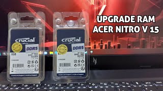 Upgrade RAM Laptop Gaming Acer Nitro V 15 2023 [upl. by Audres]