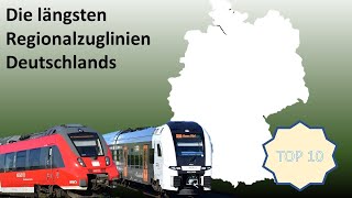 Br111 Fan Top10 Die längsten Regionalzuglinien Deutschlands [upl. by Ailecra931]