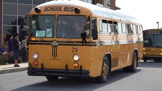 Retired School Buses Parade HISTORIC [upl. by Victorie]