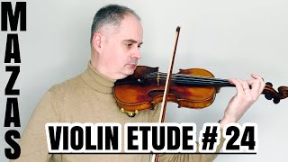 JF Mazas Violin Etude no 24 The Mordent Op36 Etudes Speciales by Violinexplorer [upl. by Gert]