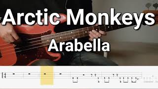 Arctic Monkeys  Arabella Bass Cover Tabs [upl. by Gilcrest]