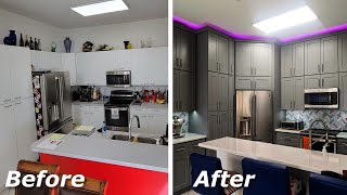 How To Install Perfect Kitchen Cabinets DIY Like Pros [upl. by Nagol105]