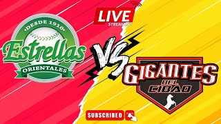 Estrellas Orientales vs Gigantes del Cibao en vivo Liga Dominicana de Béisbol Profesional [upl. by Sidran155]