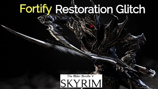 Skyrim Fortify Restoration Glitch SIMPLIFIED Anniversary Edition [upl. by Gutow306]