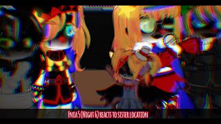 Fnia 5 reacts to fnaf sister location Unfixible amp This opportunity [upl. by Lehcar]