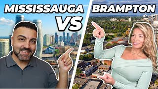 Mississauga vs Brampton Comparing both cities in Ontario Canada [upl. by Bakerman]