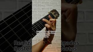 LIGADOS EN LA GUITARRA  12 Tono y 1 Tono  Dificultad  Ejercicio 48  clasesdeguitarra [upl. by Ondrea]