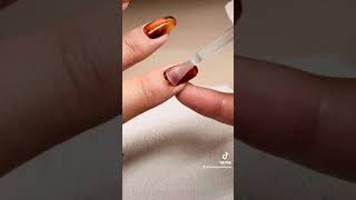 Fall marble nail tutorial [upl. by Gennifer]