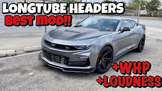 2021 Camaro 1LE Speed Engineering Longtube Headers Crazy LOUD [upl. by Nodnal766]