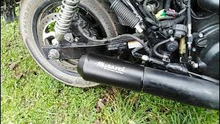 Harley Davidson Street 500 XG500 Musarri GP Street Short Exhaust  Australia [upl. by Sirdi]