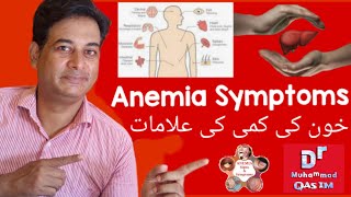 Anemia Symptoms and diseases  خون کی کمی کی علامات اور بیماریاں DrQasimHomeoClinic [upl. by Yeslaehc230]