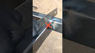 Tricks for connecting square pipes for precision welder welding short [upl. by Garlanda169]