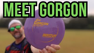 The New Driver at Innova Disc Golf  Gorgon Disc Review [upl. by Ahcilef955]