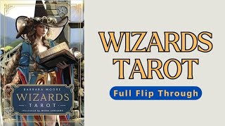 Wizards Tarot Llewellyn Barbara Moore Full Flip Through [upl. by Giuliana]