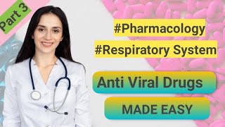 PHARMACOLOGYANTIVIRAL DRUGS PART 3PHARMACOLOGYRESPIRATION PHARMACOLOGY Global Medicos [upl. by Nerek957]