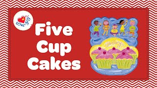 5 Cup Cakes in the Bakers Shop With Lyrics 😄 Kids Song Lyrics [upl. by Notlek571]