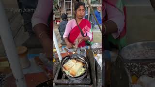 Bread Omelette Making Lady of Kolkata  Bread Omelette Recipe shorts [upl. by Evangeline]