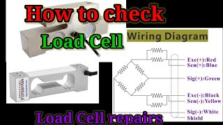 how to check load cell  load cell test  load cell repair [upl. by Kalvin674]