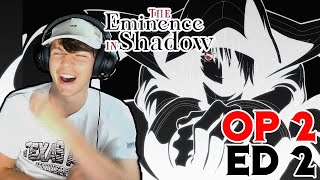 The Eminence In Shadow Season 2 OpeningEnding Reaction OP 2ED 2 \\ SHADOW IS BACK [upl. by Nochur]