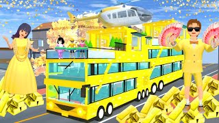 yuta mio bocil kaya punya mobil serba emas dan mewah  SAKURA SCHOOL SIMULATOR [upl. by Halfdan]