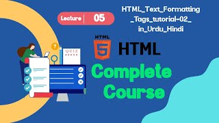 HTML  Text  Formatting  Tags  Tutorial  in  Hindi  Urdu  Part [upl. by Gitlow]