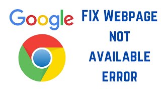 How to FIX Webpage not available error [upl. by Jacobsohn]