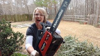 Start a Chainsaw ColdStarting my Homelite Ranger Chainsaw [upl. by Ajat]