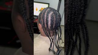 1 inch hair with extensions shorthair braids braidstylist braidedhairstyles [upl. by Ralleigh]