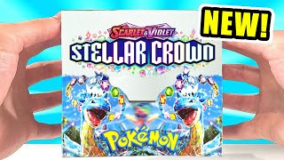 NEW Pokemon Stellar Crown Booster Box Opening [upl. by Yllut]