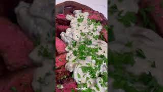 Bourbon Marinated Ribeyes Recipe  Over The Fire Cooking by Derek Wolf [upl. by Mylo]