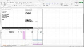 Meester FACTUUR E02 Factuur berekenen in excel [upl. by Hill798]