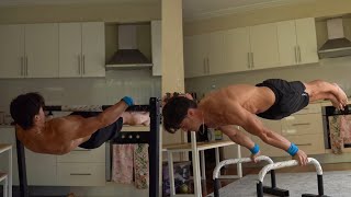 6 month Full planche and Front lever progress  Motivation [upl. by Nahguav]