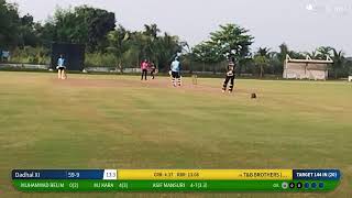 Live Cricket Match  Dadhal XI vs TampB BROTHERS VASRAVI  11Nov24 0203 PM 20 overs  AJ PREMIER [upl. by Ming635]