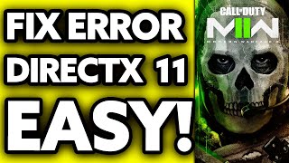 How To FIX DirectX Error on Modern Warfare 2024 [upl. by Ardnoek]